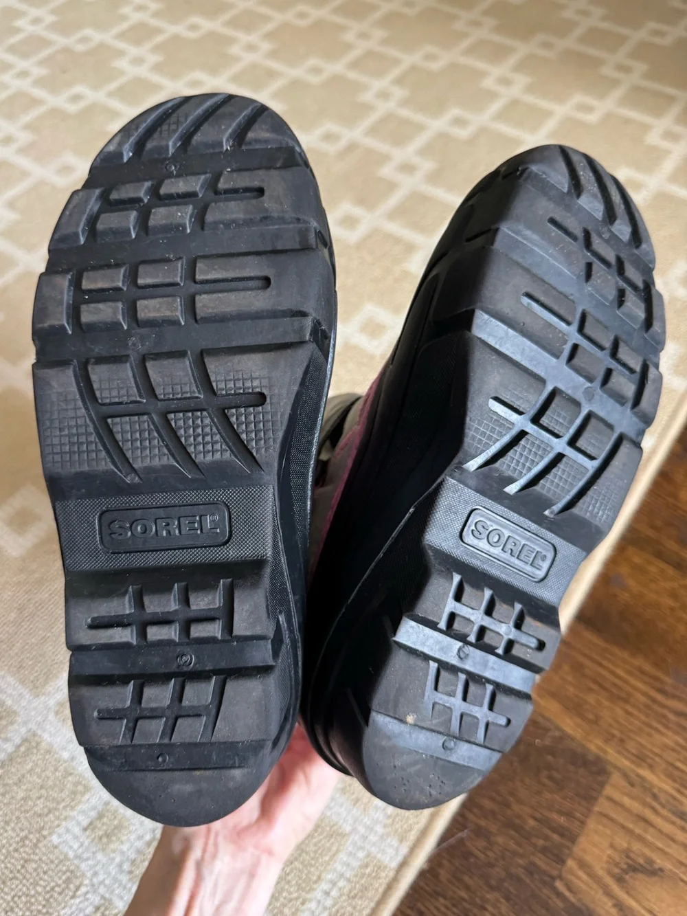 Sorel Kids Waterproof Winter Snow Boots Gray Black Pink Girls Size 5
